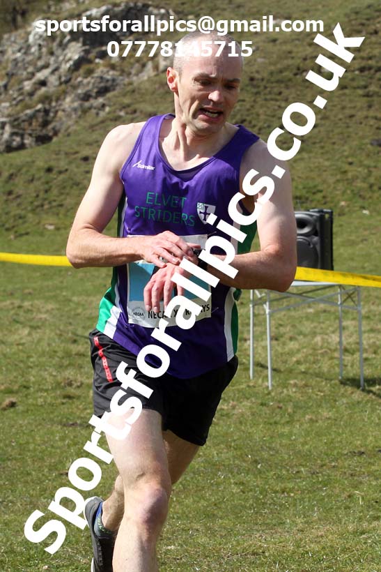 Masters men 2021 NECAA Cross Country Relays, Thornley Farm, Peterlee, Saturday, April 10th. Photo: David T. Hewitson/Sports for All Pics